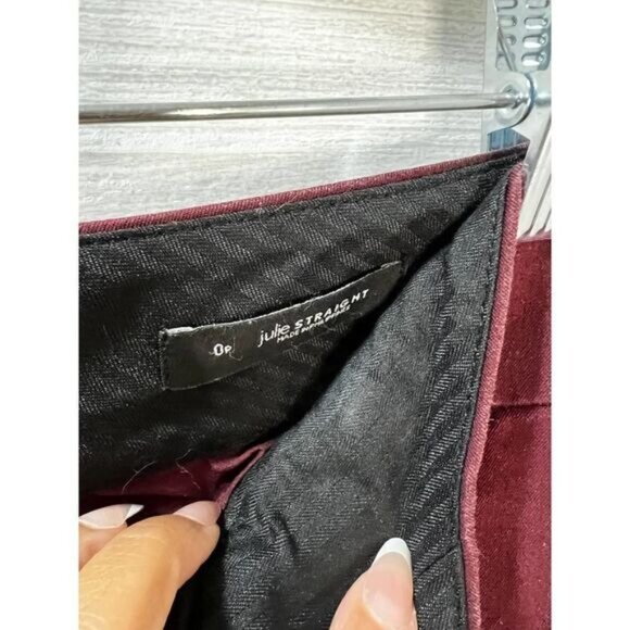 Ann Taylor Loft Pants Womens Petite Julie Straight 0P - Picture 5 of 5